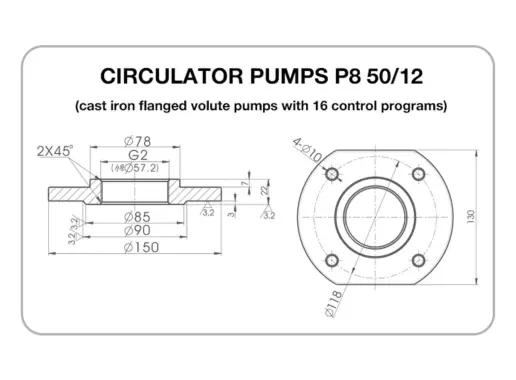 Circulator Pumps P8 50/12